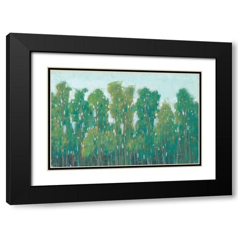 Forest Green II Black Modern Wood Framed Art Print with Double Matting by OToole, Tim