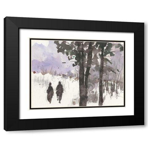 Woodland Sketch I Black Modern Wood Framed Art Print with Double Matting by Dixon, Samuel