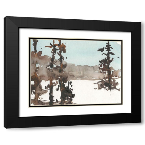 Woodland Sketch III Black Modern Wood Framed Art Print with Double Matting by Dixon, Samuel