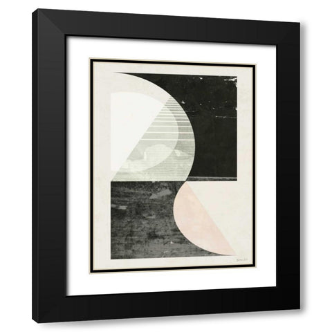 Outside In I Black Modern Wood Framed Art Print with Double Matting by Green Lili