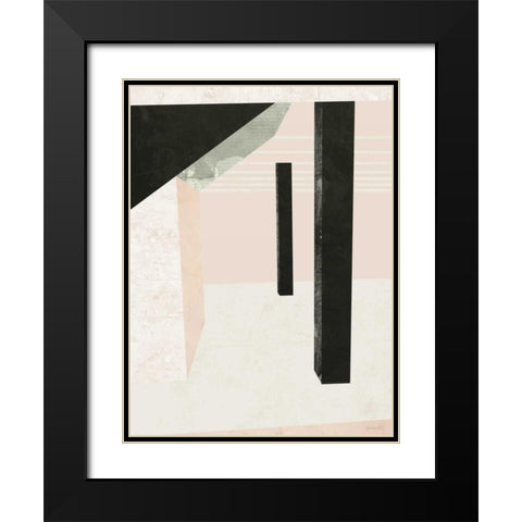 Outside In II Black Modern Wood Framed Art Print with Double Matting by Green Lili