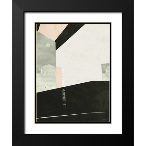 Outside In III Black Modern Wood Framed Art Print with Double Matting by Green Lili