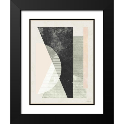 Outside In VI Black Modern Wood Framed Art Print with Double Matting by Green Lili