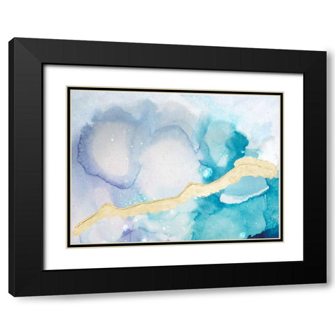 Ice Crystals I Black Modern Wood Framed Art Print with Double Matting by Combs, Joyce