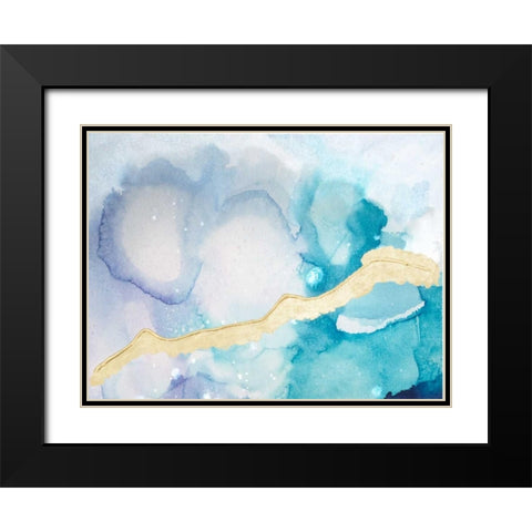 Ice Crystals I Black Modern Wood Framed Art Print with Double Matting by Combs, Joyce