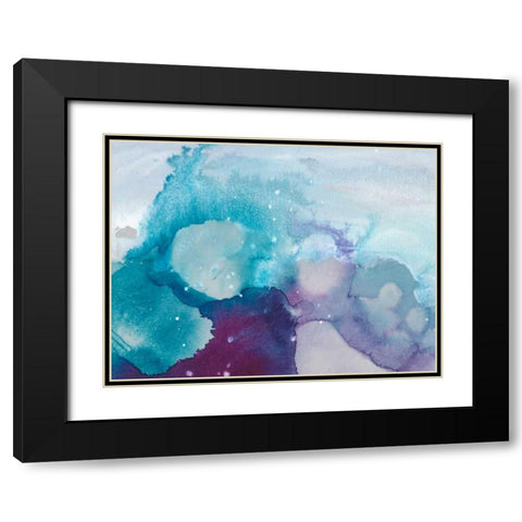 Ice Crystals II Black Modern Wood Framed Art Print with Double Matting by Combs, Joyce