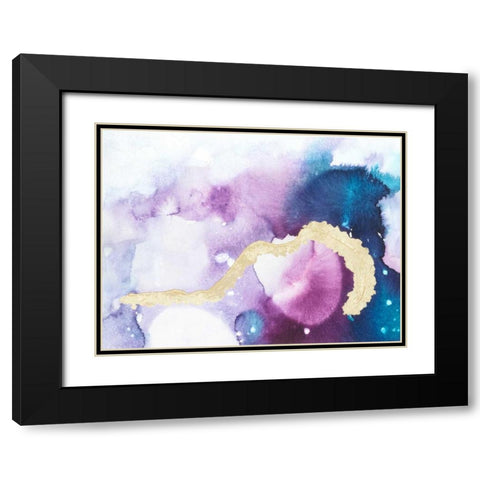 Ice Crystals III Black Modern Wood Framed Art Print with Double Matting by Combs, Joyce