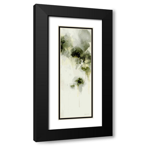 Misty Abstract Morning I Black Modern Wood Framed Art Print with Double Matting by Green Lili