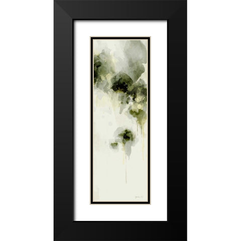Misty Abstract Morning I Black Modern Wood Framed Art Print with Double Matting by Green Lili