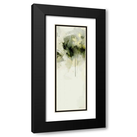 Misty Abstract Morning II Black Modern Wood Framed Art Print with Double Matting by Green Lili
