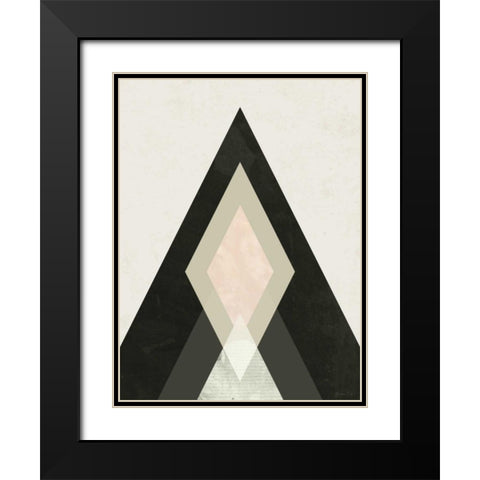 Mountains Beyond Mountains I Black Modern Wood Framed Art Print with Double Matting by Green Lili