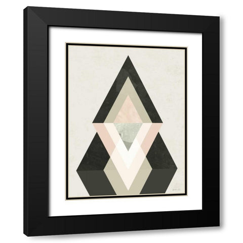 Mountains Beyond Mountains II Black Modern Wood Framed Art Print with Double Matting by Green Lili