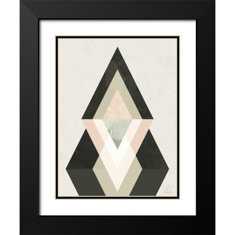 Mountains Beyond Mountains II Black Modern Wood Framed Art Print with Double Matting by Green Lili