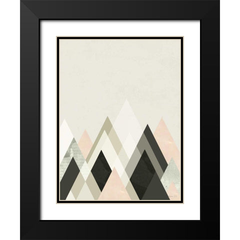 Mountains Beyond Mountains III Black Modern Wood Framed Art Print with Double Matting by Green Lili