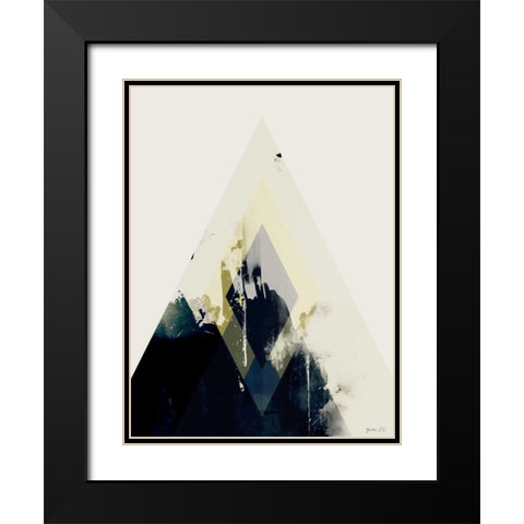Beneath the Surface II Black Modern Wood Framed Art Print with Double Matting by Green Lili