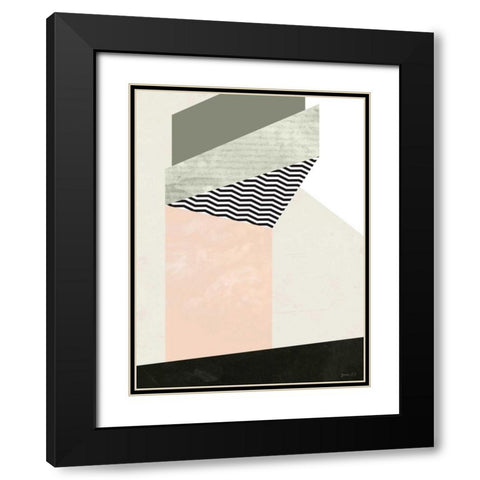 Edge of Town II Black Modern Wood Framed Art Print with Double Matting by Green Lili
