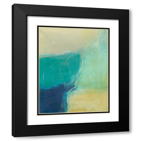 Subtle Interaction I Black Modern Wood Framed Art Print with Double Matting by Holland, J.