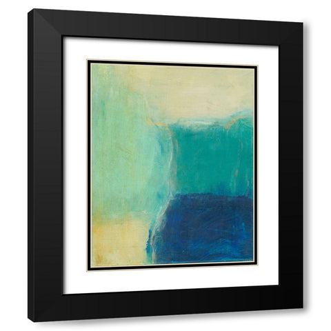 Subtle Interaction II Black Modern Wood Framed Art Print with Double Matting by Holland, J.