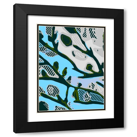 Abstract Tree Limbs I Black Modern Wood Framed Art Print with Double Matting by Fields, Karen