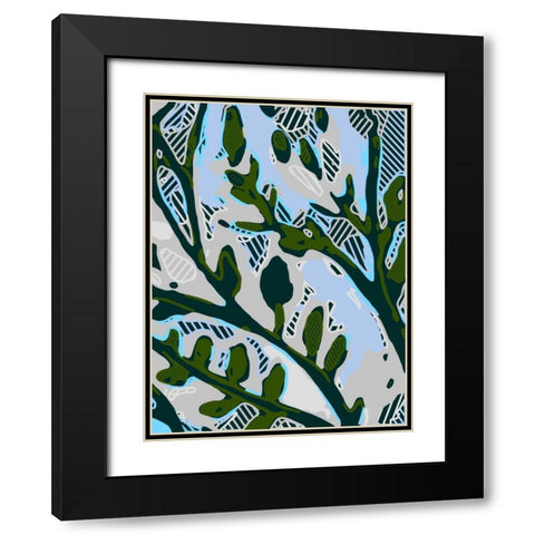 Abstract Tree Limbs II Black Modern Wood Framed Art Print with Double Matting by Fields, Karen
