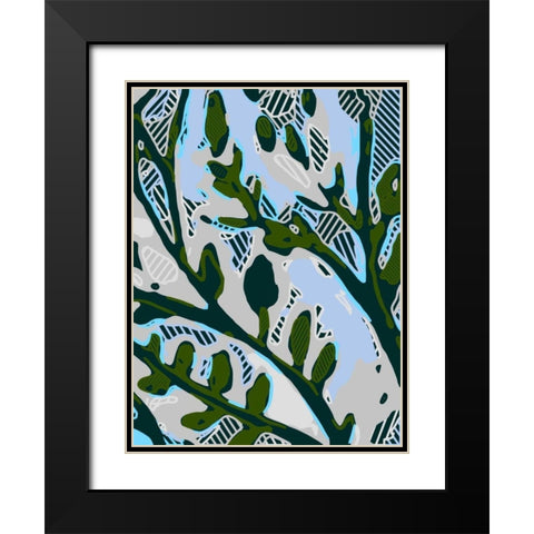 Abstract Tree Limbs II Black Modern Wood Framed Art Print with Double Matting by Fields, Karen