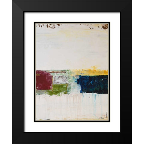 Color Swatches III Black Modern Wood Framed Art Print with Double Matting by Avondet, Natalie
