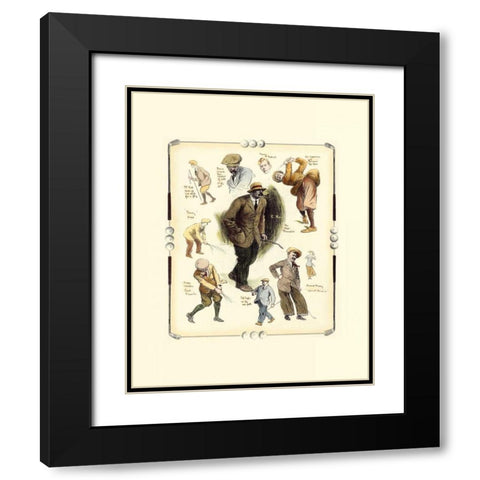 The Open Championship At Muirfield Black Modern Wood Framed Art Print with Double Matting by Reynolds, Frank