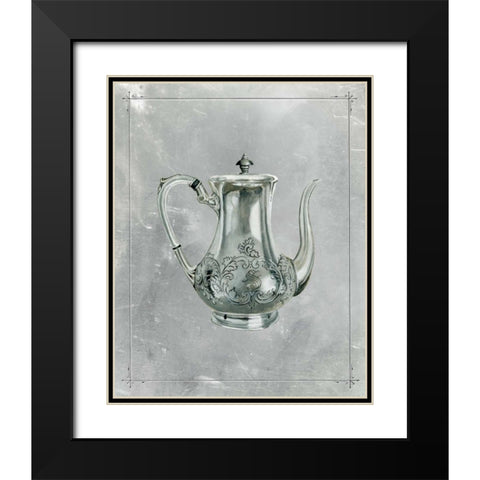 English Silver I Black Modern Wood Framed Art Print with Double Matting by McCavitt, Naomi