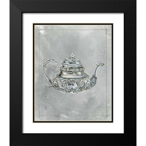 English Silver III Black Modern Wood Framed Art Print with Double Matting by McCavitt, Naomi