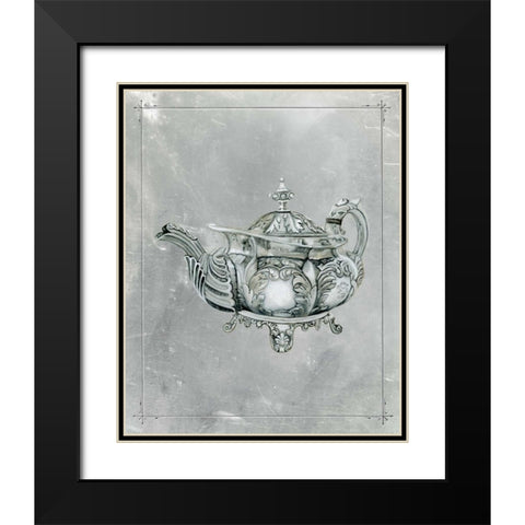 English Silver IV Black Modern Wood Framed Art Print with Double Matting by McCavitt, Naomi