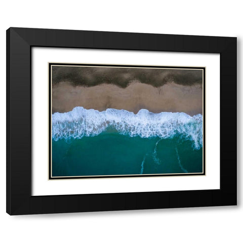 Hawaii View II Black Modern Wood Framed Art Print with Double Matting by Mead, Adam