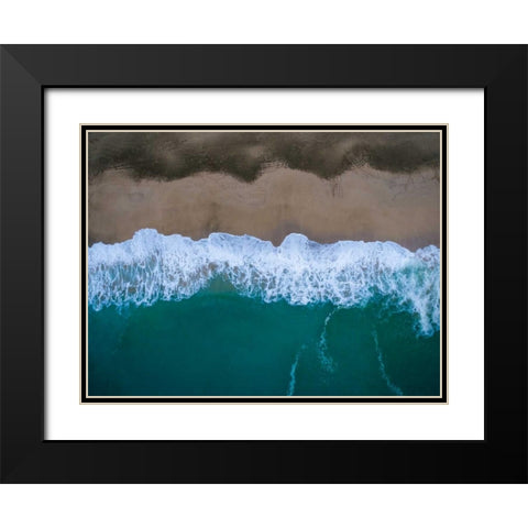 Hawaii View II Black Modern Wood Framed Art Print with Double Matting by Mead, Adam
