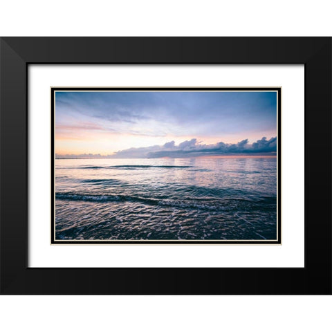 First Landing-Sea IV Black Modern Wood Framed Art Print with Double Matting by Mead, Adam