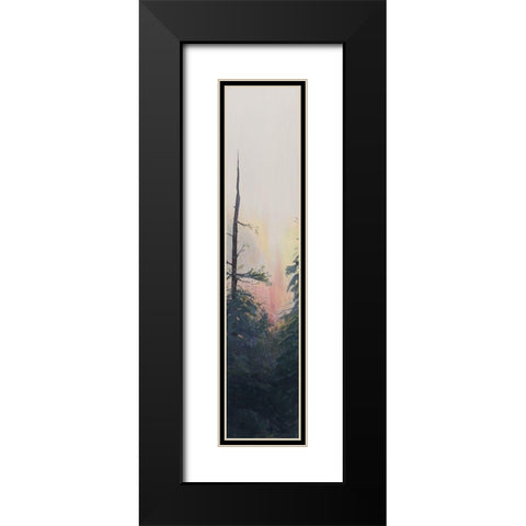 Pacific Northwest Panel V Black Modern Wood Framed Art Print with Double Matting by Iafrate, Sandra