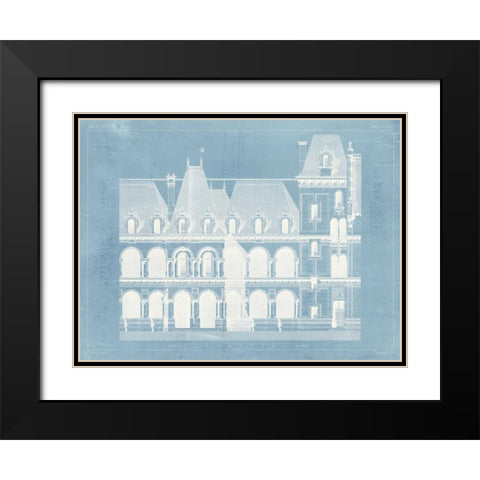 Architecture Francaise I Black Modern Wood Framed Art Print with Double Matting by Vision Studio