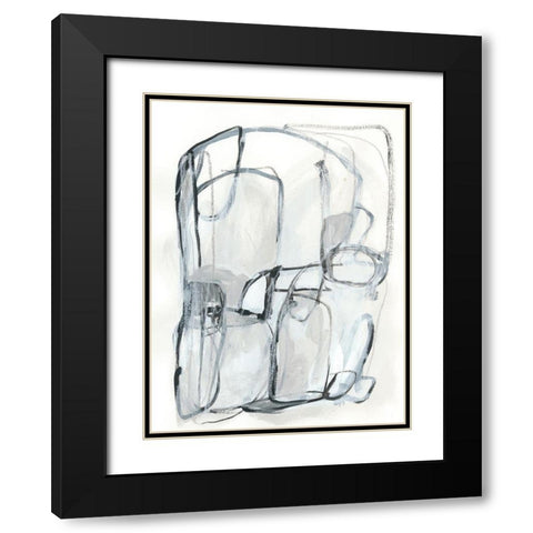 Entanglements I Black Modern Wood Framed Art Print with Double Matting by Vess, June Erica