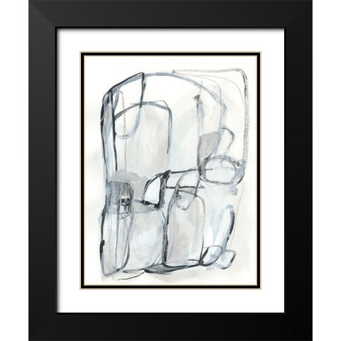 Entanglements I Black Modern Wood Framed Art Print with Double Matting by Vess, June Erica