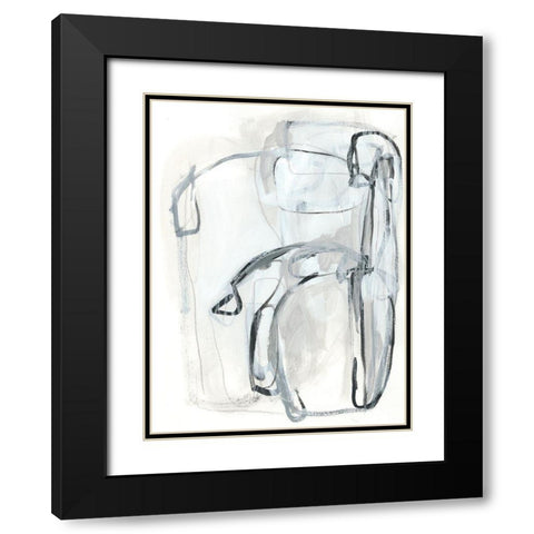 Entanglements II Black Modern Wood Framed Art Print with Double Matting by Vess, June Erica