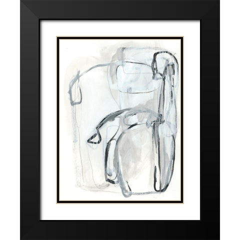 Entanglements II Black Modern Wood Framed Art Print with Double Matting by Vess, June Erica
