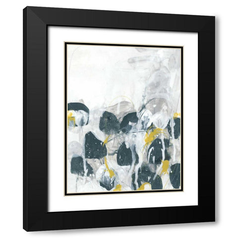 Stones Throw I Black Modern Wood Framed Art Print with Double Matting by Vess, June Erica