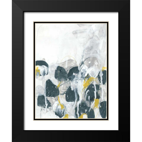 Stones Throw I Black Modern Wood Framed Art Print with Double Matting by Vess, June Erica