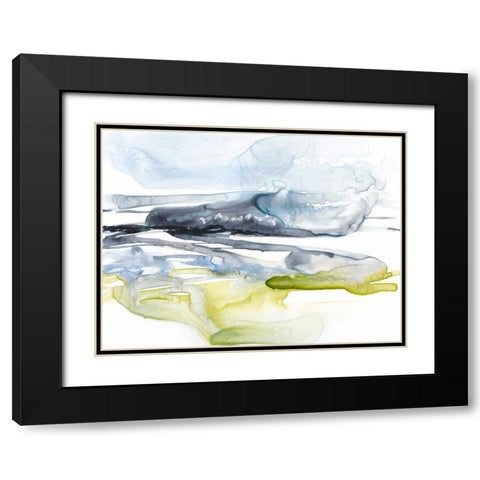 Sweeping Fields II Black Modern Wood Framed Art Print with Double Matting by Goldberger, Jennifer