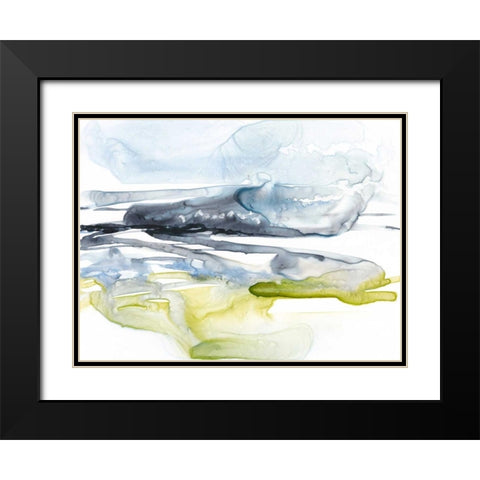 Sweeping Fields II Black Modern Wood Framed Art Print with Double Matting by Goldberger, Jennifer