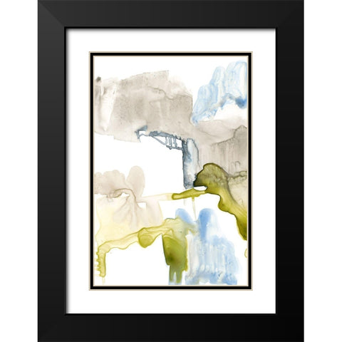 Wandering Layers I Black Modern Wood Framed Art Print with Double Matting by Goldberger, Jennifer