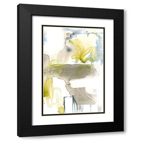 Wandering Layers II Black Modern Wood Framed Art Print with Double Matting by Goldberger, Jennifer