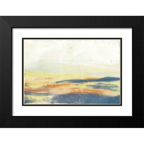 Bronze Horizon I Black Modern Wood Framed Art Print with Double Matting by Goldberger, Jennifer
