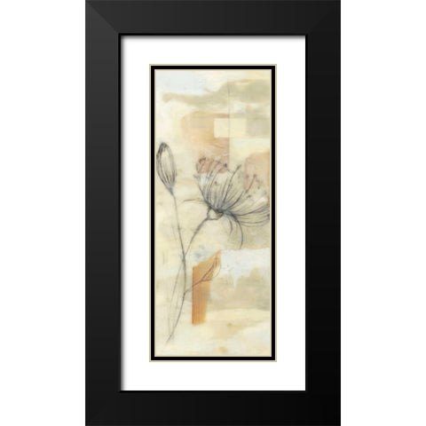 Neutral Lace I Black Modern Wood Framed Art Print with Double Matting by Goldberger, Jennifer