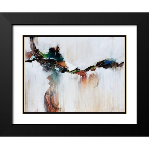 Azure Jazz Black Modern Wood Framed Art Print with Double Matting by Edmunds, Sydney