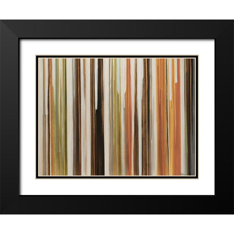 Polish II Black Modern Wood Framed Art Print with Double Matting by Edmunds, Sydney