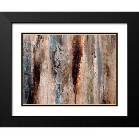 Sediment Rocks Black Modern Wood Framed Art Print with Double Matting by Henry, Alexys